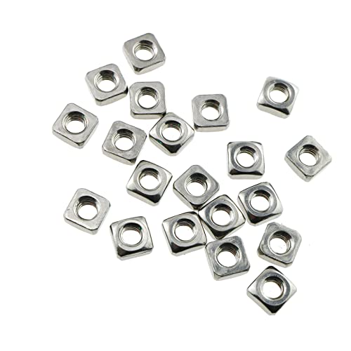 E-Outstanding M4 Square Nut 20Pcs 304 Stainless Steel Quadrate Nuts Fasteners Accessories #TOP3