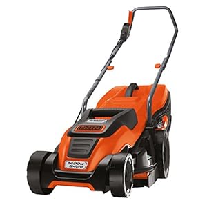 BLACK+DECKER EMAX34S-QS Grasmaaier met draad, 1400 W, zaagsnede 34 cm