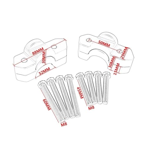 Abrazadera Manillar 32 Mm Elevación R1300GS 2024 en Aluminio Mecanizado 6
