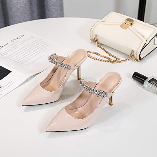 pointed toe stiletto mules