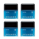 ナンバースリー DEUXER(デューサー) ハードワックス5(4個セット) ヘアワックス フローラルベリー ブルー (x 4)