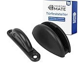 Türfeststeller für Wohnwagen, 1 Pack, Schwarz, zum Anschrauben, mit 46 mm und 63 mm Lochabstand, Türschloss Stauraum-Tür Camper, Türhalter Serviceklappe Wohnmobil, Türschnapper Campervan, Türsicherung