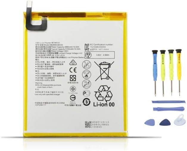 Batterie HB2899C0ECW Haute Densité pour Huawei MediaPad M3 M5 8.4 et T5 10.1 Pouces