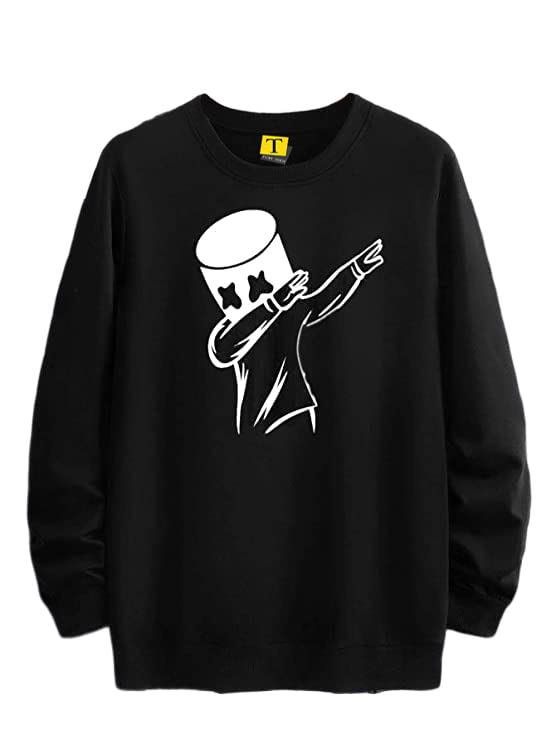 TforteesMens Cotton Tshirt(AZ_1763_Black)