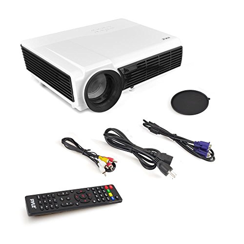 Pyle Video Projector 1080P Full Hd Professional Cinema Home Theater Projection, Digital Multimedia File, Keystone Adjust Picture Presentation & Supports Usb & Hdmi For Tv, Computer & Laptop-(Prjd903) #TOP5