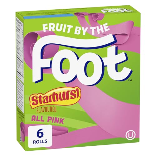 Betty Crocker, Gluten Free, Fruit by The Foot, Starburst All Pink, 6 Count, 128g/4.5oz,(Box)...