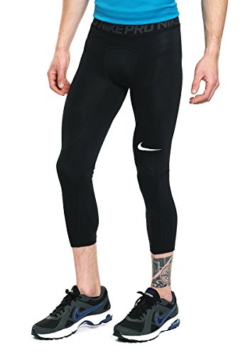 Nike Men's Pro 3qt Tight (Black/Anthracite/White, X-Large)
