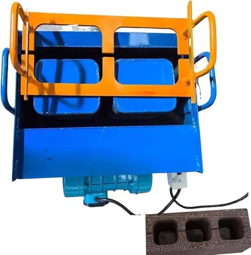 Electric Concrete Block Maker - 45-Second Hollow Brick Press, 30 Blocks/Hour, 23kN Pressure, 550W Power for DIY Construction, Paving, Roads, and Outdoor Projects