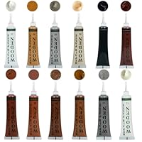 Holzmöbel-Reparaturset, Laminat Parkett Reparatur, 12 Farben Holzspachtelmasse, Ausbesserungsset, stellt jede Holzoberfläche wieder her, Kratzer, für Holztüren, Tische, Schränken