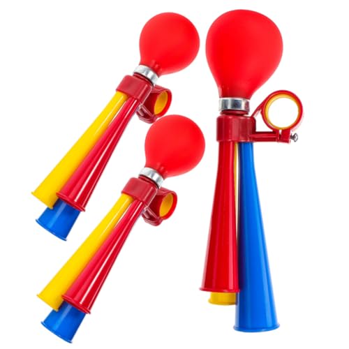 BELLIFFY 3pcs Outdoor Cycling Bike Horns Wear-Resistant Retro Squeeze Bugle Horns for Bicycles Easy to Install Handlebar Accessories Loud and Crisp Sound for