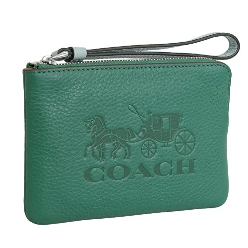 [コーチ] ポーチ レディース アウトレット レザー グリーン CB EMB HC LTH CRN ZI C8717 COACH [並行輸入品]