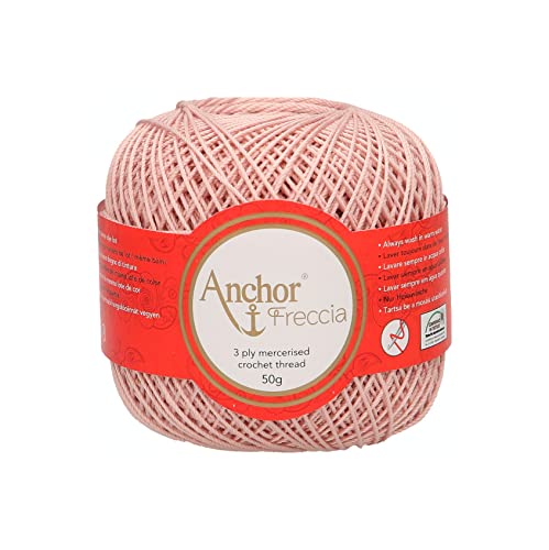 Anchor 4771006-00580 Crochet Yarn, 100% Cotton, 580, Thickness 6, 88 g, Stärke 6
