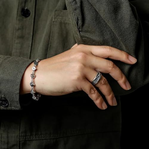 Retro Time Space Goku Black Ring Punk Gothic Open Ring For Men Handmade Unisex Designer Jewelry Accessories Anime Lovers Gift3