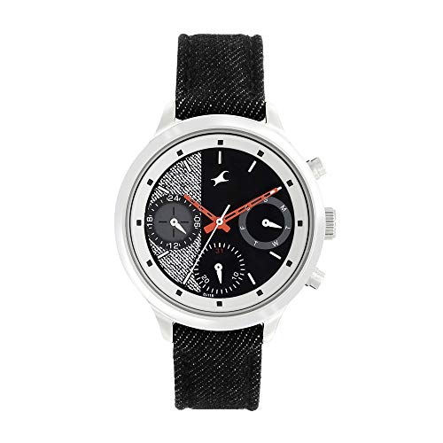 Image of Fastrack Denim Analog Black Dial Women's Watch-6179SL01