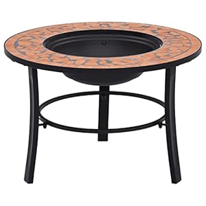 HOMEELIKE Mosaik Keramik Feuerstelle 68 cm