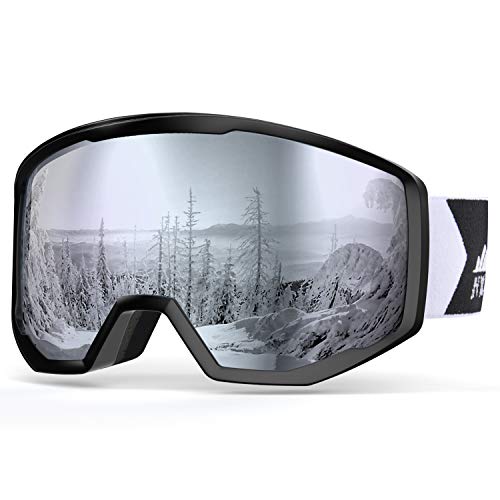 NXONE Ski Goggles for Men and Women, Anti-Fog Over Glasses Snowboard Goggles