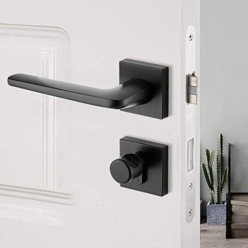 مقبض باب من الخشب الصلب قفل باب الغرفة مجموعة مقبض باب حديث لمسة نهائية من الكروم المصقول مع الأسود غير لامع انزلاق باب الحظيرة عدة أدوات Amazon Ae الأدوات وتحسين المنزل