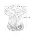 Outdoor Mushroom Stool, Small Mushroom Shape Ottoman, Resin Landscape Sculpture Decoration, Garden Mushroom Stool, Courtyard Decoration All Occasion(Brown)