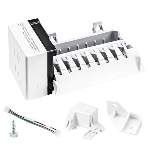 Nurfosttek 2198597 Ice Maker 185W 115V 60Hz Compatible with Whirlpool Maytag KitchenAid Amana Refrigerator Replaces W10122502 626663 1016069 2198678 High Efficiency Ice Making
