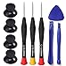 T6 T8 T10 Torx Sicherheitsschraubendreher-Werkzeug-Set für Xbox One, SKZIRI Reparatur-Set mit 4 Thumbsticks für Xbox One Controller (Set1)