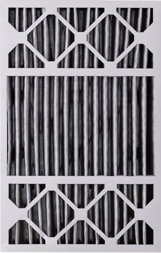 Image of Nordic Pure 16x25x5 Pleated MERV 8 Plus Carbon Air Filters 4 Pack | Actual Size: 15 3 /4 x 24 3 /4 x 4 3 /8 Honeywell Replacement Made in USA, Standard HVAC & Furnace Filtration
