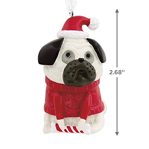 Hallmark Mops Hund im Urlaub Pullover Weihnachten Ornament