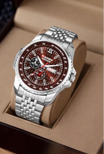 Image of from Espoir Ring Brown Tachymeter Ring Tachymeter Fresh New Styles Brown Dial Analog Watch, Water Resistant, Day and Date Display