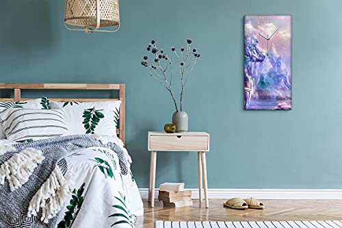 Horloge sur Toile Sans Tic-Tac Silence Absolu pour Chambre 30x60cm - 5