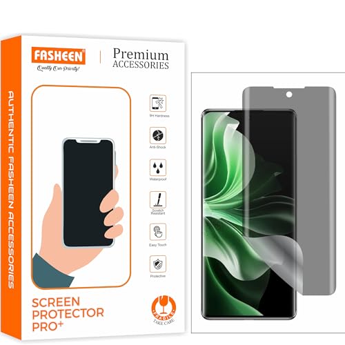 Image of FASHEEN Matte Privacy Screen Guard Compatible With Oppo Reno11 Pro CPH2607 Anti Peep 2 Way Privacy Full Coverage Self Healing Screen Protector, Flexible Matte Finish TPU Not a Tempered Glass