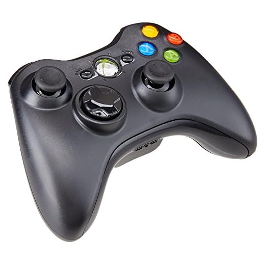 Xbox 360 Wireless Controller Black by Microsoft (Renewed)