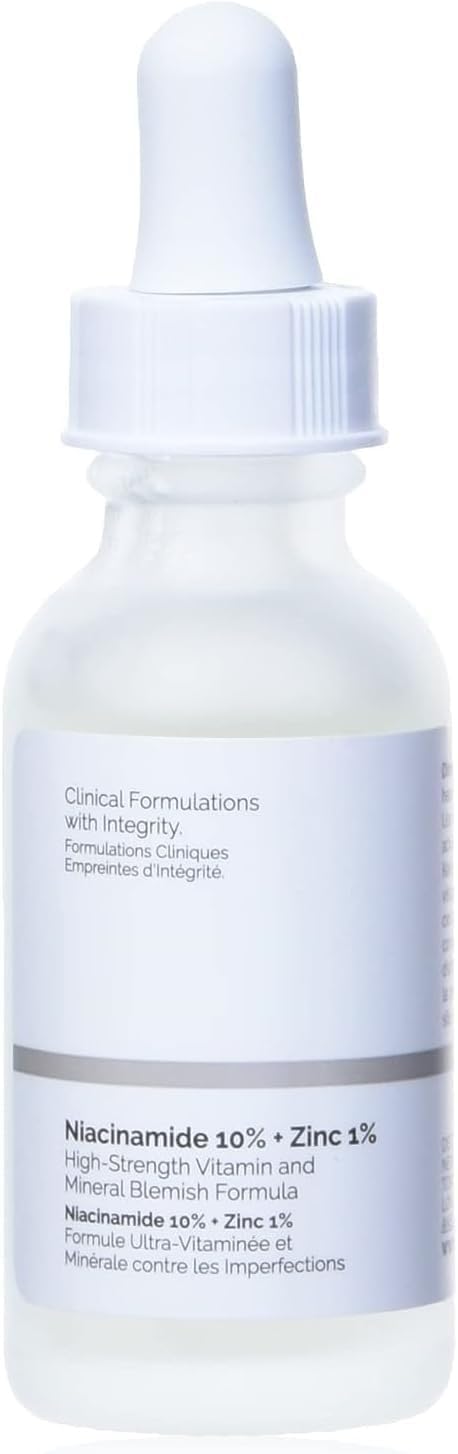 Ordinary Niacinamide 10% + Zinc 1% Skin Care Face Serum for Women, 30ML | Refreshing Serum, Anti Acnef with Diospyros Nigrosa Extract, Anti-Aging, Skin Brightening Glycolic Acid Combined| Oil Control