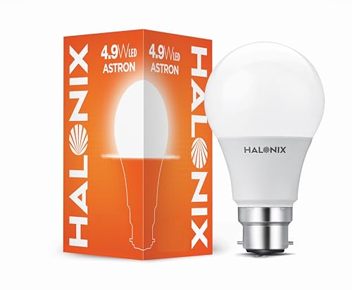 Image of Halonix 4.9W B22 LED Cool White Bulb, Pack of 25