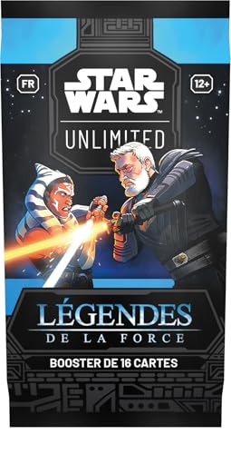 Lot de 16 cartes boosters Star Wars Unlimited : Légendes de la Force - vue 3