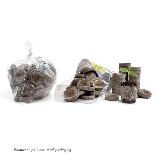 Image of Jiffy Peat Soil Pellets Seed Starter Plugs, 36 mm, 200 Count