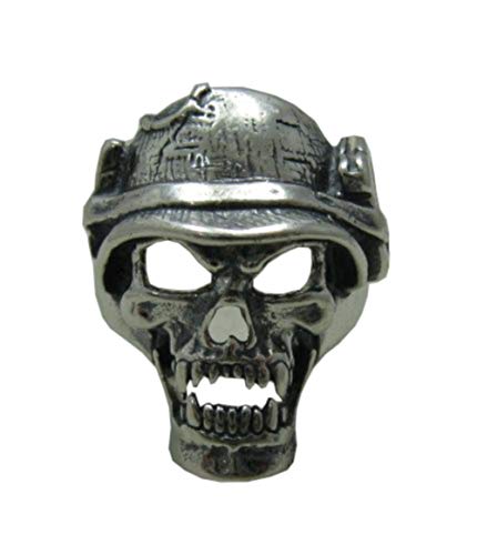 Bague argent massif 925 tête de mort R001083 pour vos soirées rock