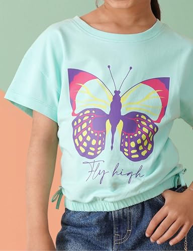Image of Amazon Brand - Symbol Girl's Graphic Relaxed Fit T-Shirt