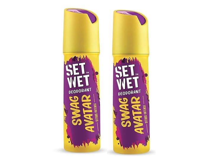 Image of SET WET Deodorant For Men Swag Avatar Citrus Intense, 150ml pack of 2