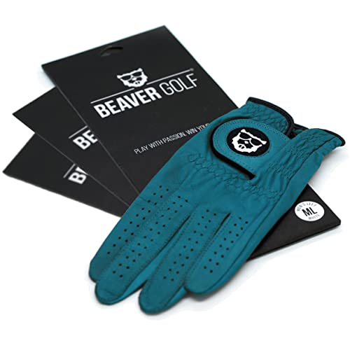 3X BEAVER GOLF Herren Golf Handschuh Capri - Premium Cabretta-Leder - maximale Qualität - nachhaltig - Handarbeit (L, Rechts (Linkshänder)) Cover