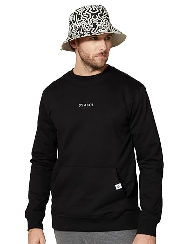 Image of Amazon Brand - Symbol Men Cotton Rich Light Weight Crew Neck Sweatshirt (Regular Fit) (Available in Plus Sizes)