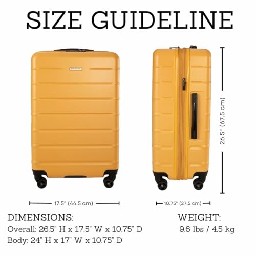 Image of Ricardo Beverly Hills Cambria Hardside Luggage | Stylish Suitcase with Wheels for Effortless Travel, Expandable and Secure TSA-Locked Packing, 24-inch Medium Checked