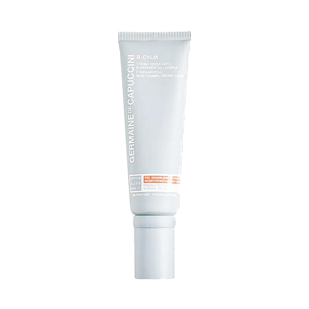 Germaine de Capuccini | B-CALM | Fundamental Moisturizing Light Cream - Moisturizer face cream - Daily hydrating treatment for sensitive skin - Normal Skin with Sensitivity - 1.7 oz