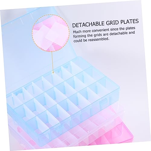 Boîtes de rangement en plastique à compartiments NUOBESTY pour bijoux et perles - 7
