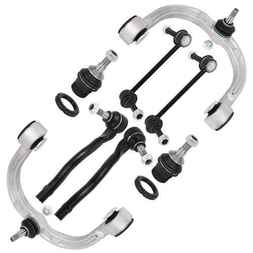 SCITOO 8-PC SET Suspension Kit For 2006-2012 For Mercedes-Benz GL320 GL350 GL450 GL550 ML320 ML350 ML450 ML500 ML550 Front Upper Control Arm And Ball Joint Outer Tie Rod End Sway Bar End Link
