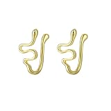 NEDAR 2 anillos de nariz falsos personalizados para mujeres y hombres, piercing de nariz de imitación para nariz, Cobre