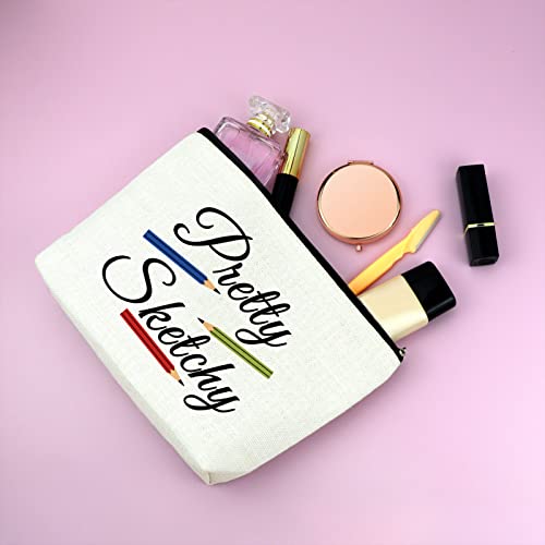 Colored Pencils Artists Gift Makeup Bag Artist Paint Lover Gifts Cosmetic Bag Artist Painter Gift Funny Art Student Graduation Gifts Christmas Birthday Present for Women Friend Girls Travel Pouch4