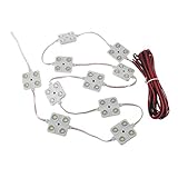 KUMEED 12V 40 Led White Car Interior Lighting Lamp Waterproof Kit Universal Led Modules For LWB Van Lorries Boats Transit (40LED)