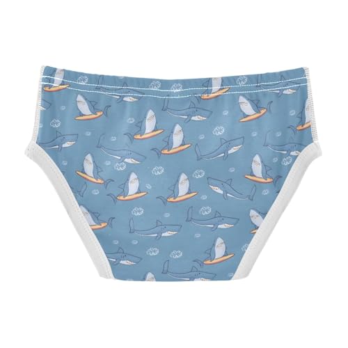 Sharks Surfboards Pattern Boys' Underwear 100% Cotton Boys' Briefs Soft Toddler Underwear2