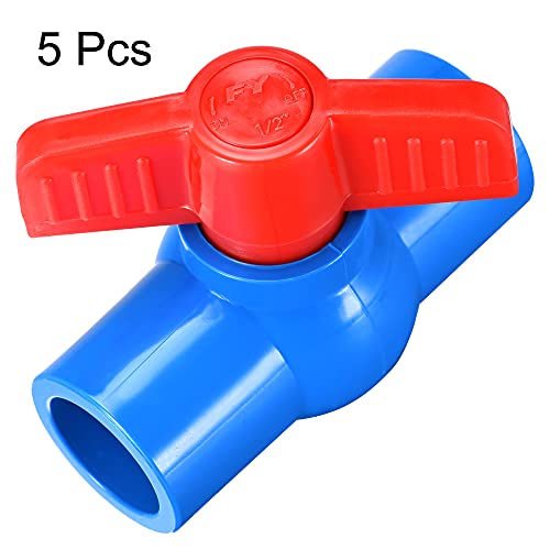 Uxcell A20100600UX0072 Ball Valve, 20Mm Id Pvc Socket End Shut Off Valve thumb #3