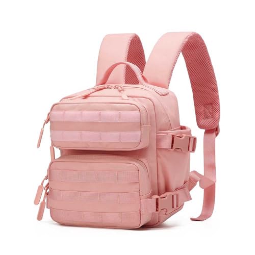 Image of 9L Mini Backpack for Men and Women, Small Backpack for Gym Hiking Travel Sports Running (Pink)