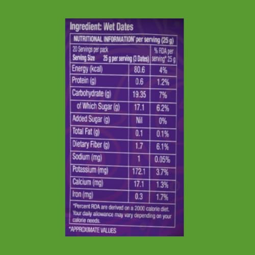 Image of LionDates Diamond Safawi Dates 500g Pack - Healthy & Nutritious Snack - Rich In Vitamins & Minerals - Saudi Arabia Khajoor Dry Fruits Pack
